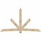 Ekena Millwork Alberta Rough Sawn Timber Gable Bracket, Douglas Fir, 108"W x 63"H x 4"D x 6"F, 14/12 Pitch GBW108X63X0406ALB00RDF - alternate 1